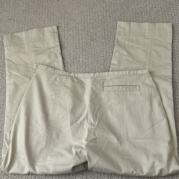 NIKE Golf Dri-Fit khaki ankle cotton blend flat front women’s pants Sz 8 M - Picture 6 of 10